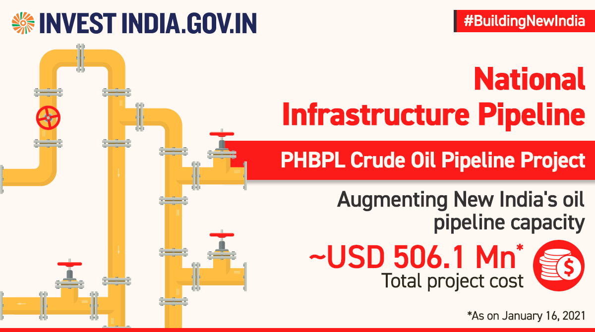 investindia's tweet photo. #BuildingNewIndia

#NewIndia is expanding the oil pipeline capacity to meet increasing demand!
Explore more: https://t.co/VSjU6hrlWW

#InvestInIndia #InvestIndia https://t.co/WLyZnu0XAi