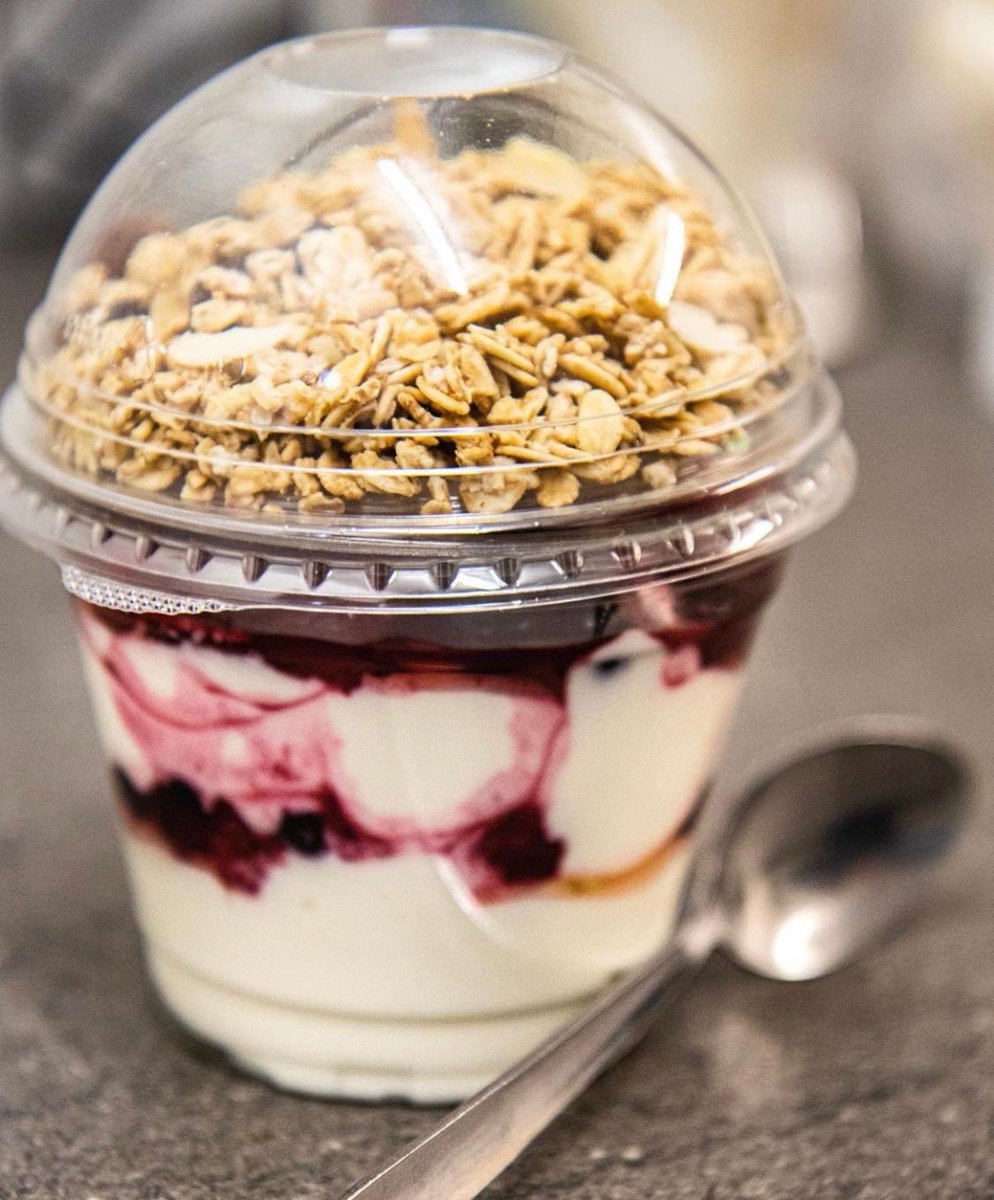 What’s for breakfast on this sunny morning? ☀️

Our Yoghurt, Berry &amp; Granola Breakfast Pots are perfect for when you are on the go! Fruity, full of flavour and packed with enough energy to see you through the morning! 🍓🍒🍯

Also available on Just Eat, Uber Eats and Deliveroo 🛵