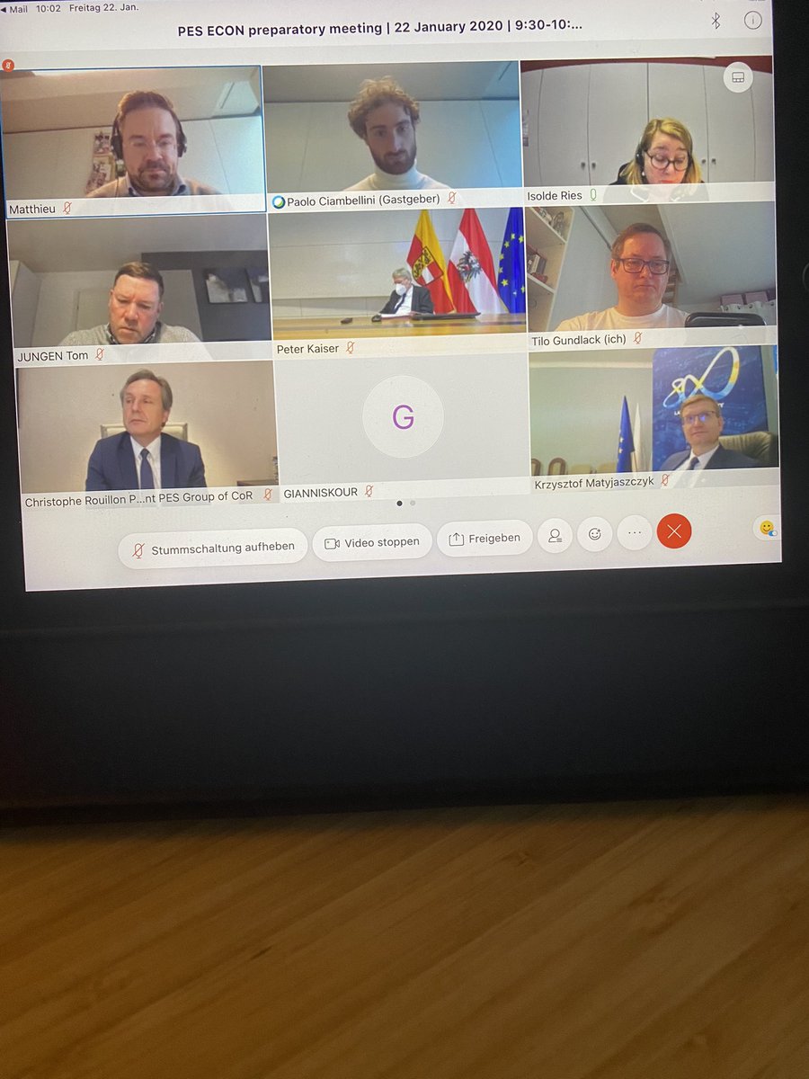 Fraktionssitzung <a href="/PES_CoR/">PES Group | European Committee of the Regions</a> im Vorfeld der Sitzung der ECON Fachkommission im europäischen Ausschuss der Regionen