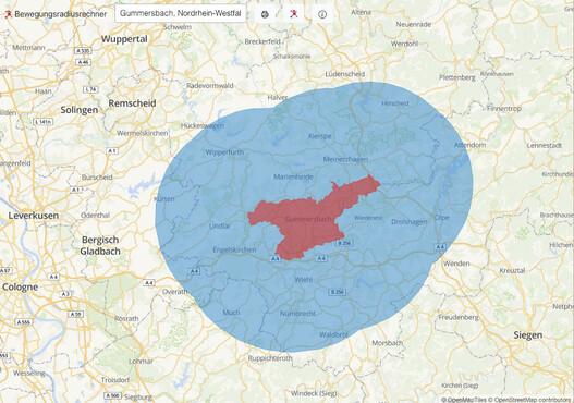 Seit Kurzem gilt bei einer #Corona 7-Tage-Inzidenz von > 200 eine Einschränkung des #Bewegungsradius auf 15km. Mit der interaktiven Kartenanwendung der @WhereGroup_com können Bürger ermitteln, wie groß der Bewegungsradius für den eigenen Wohnort ist: 
gispoint.de/news-einzelans…
