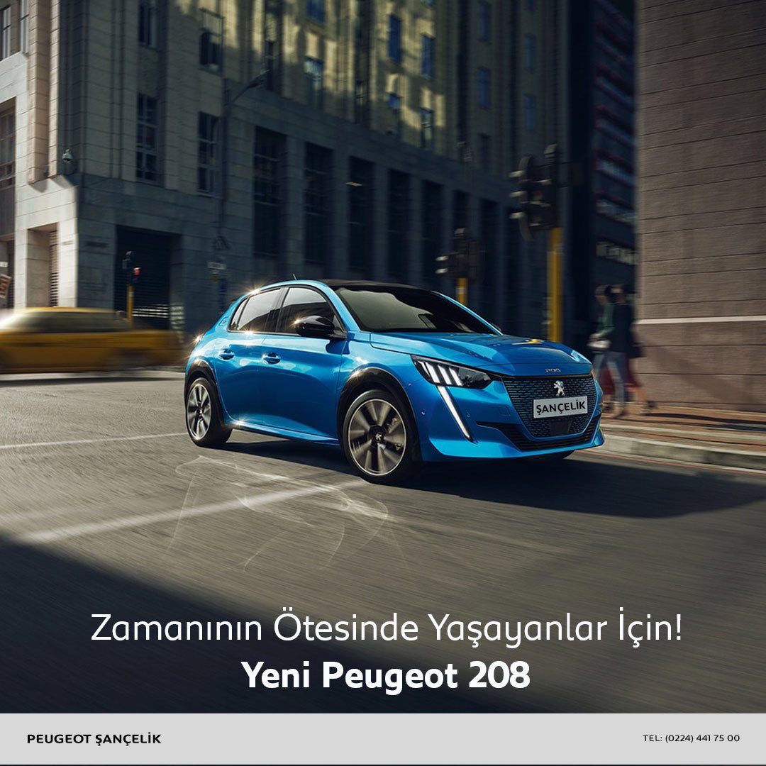Zamanının ötesinde yaşayanlar için! Yeni Peugeot 208, şimdi ŞANÇELİK OTOMOTİV’de!

detaylı bilgi için: 0224 441 7500
Şançelik Plaza İzmir Yolu 5.Km'de
#peugeot #otomobil #şançelik #bursa #auto #otomotiv
