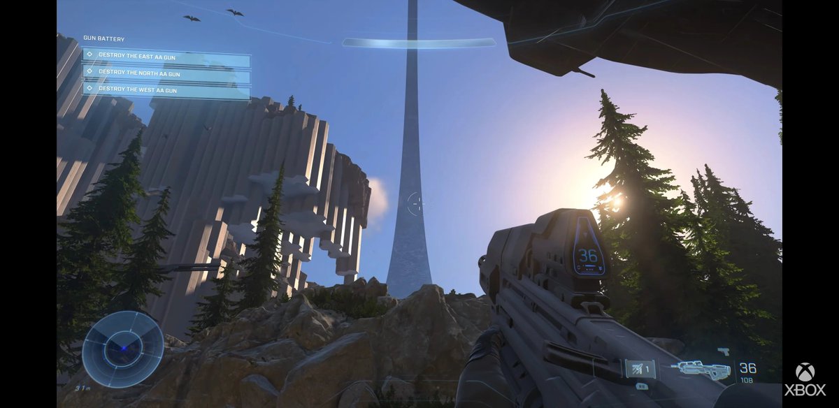 Destiny and Halo are mastering the Skyboxes art, helping a lot to get immersed into the world that seems to be connected to what's outside the playable area. The gigantism of this outside world is definitely making you feel like a very tiny piece of the gear.3/9