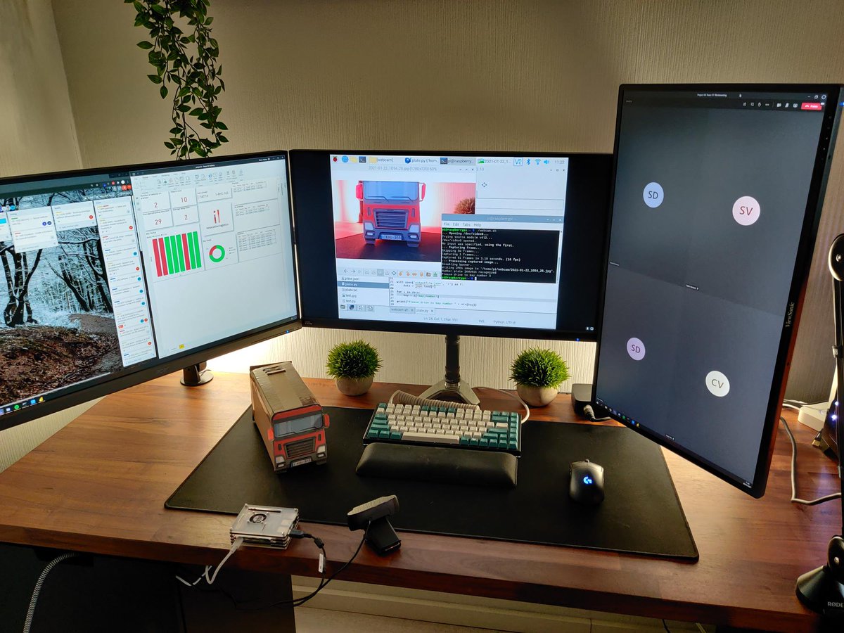 sennedeckx's tweet photo. There once was a team so great and smart
they made a beautiful dashboard with an awesome chart
Then there was a boy who lived over the sea
he made a cute truck for our RFID
We meet every day online as a team
everything is going like a dream
#ThomasMoreBE #ITfactory_TM #project4_0 https://t.co/mrziBXmmhB