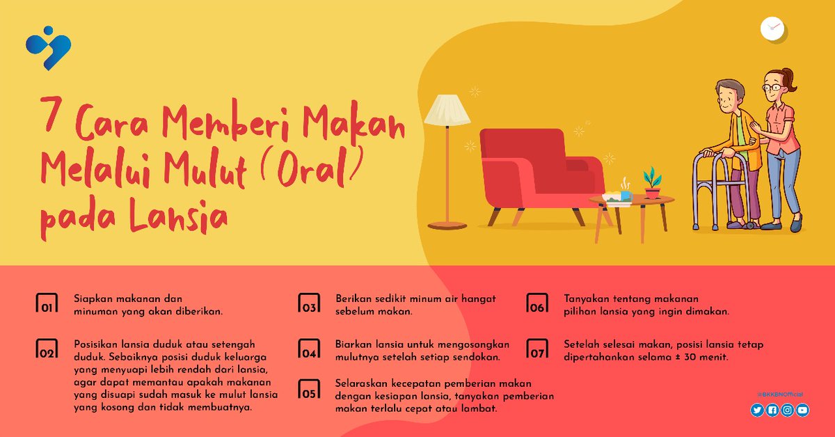 kemendukbangga's tweet photo. Sobat kalian perlu tau nih, bagaimana agar lansia dapat makan dengan baik. Untuk kalian yang dirumah ada lansia Mimin mau kasih tips nih, gimana cara memberi makan untuk para lansia. 
.
Yuk kita intip infografisnya Sob! 
.
.
#BKKBN
#KeluarhaHebatTerencana
#BerencanaItuKeren https://t.co/mT1JLMwvGB