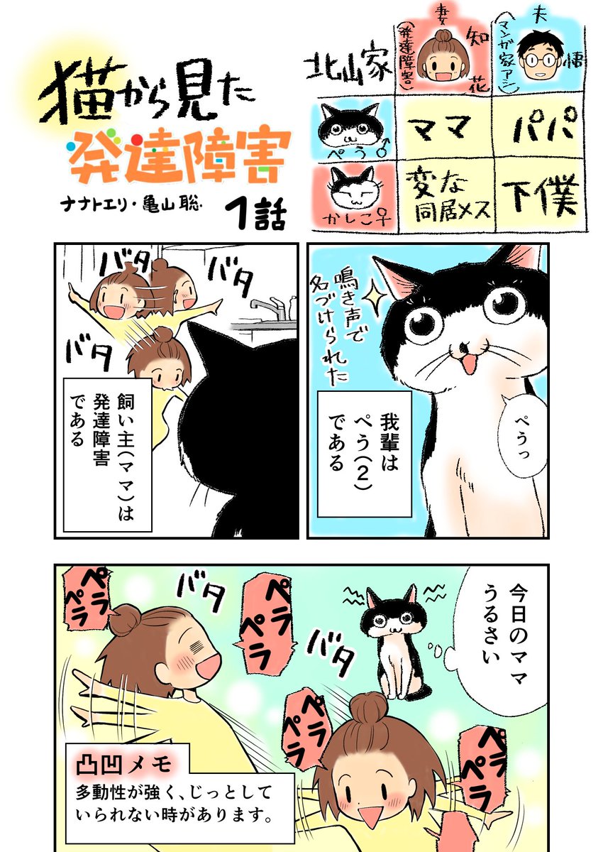 猫から見た発達障害
(1話/3p)

#僕の妻は発達障害 
#猫漫画 
#漫画が読めるハッシュタグ 