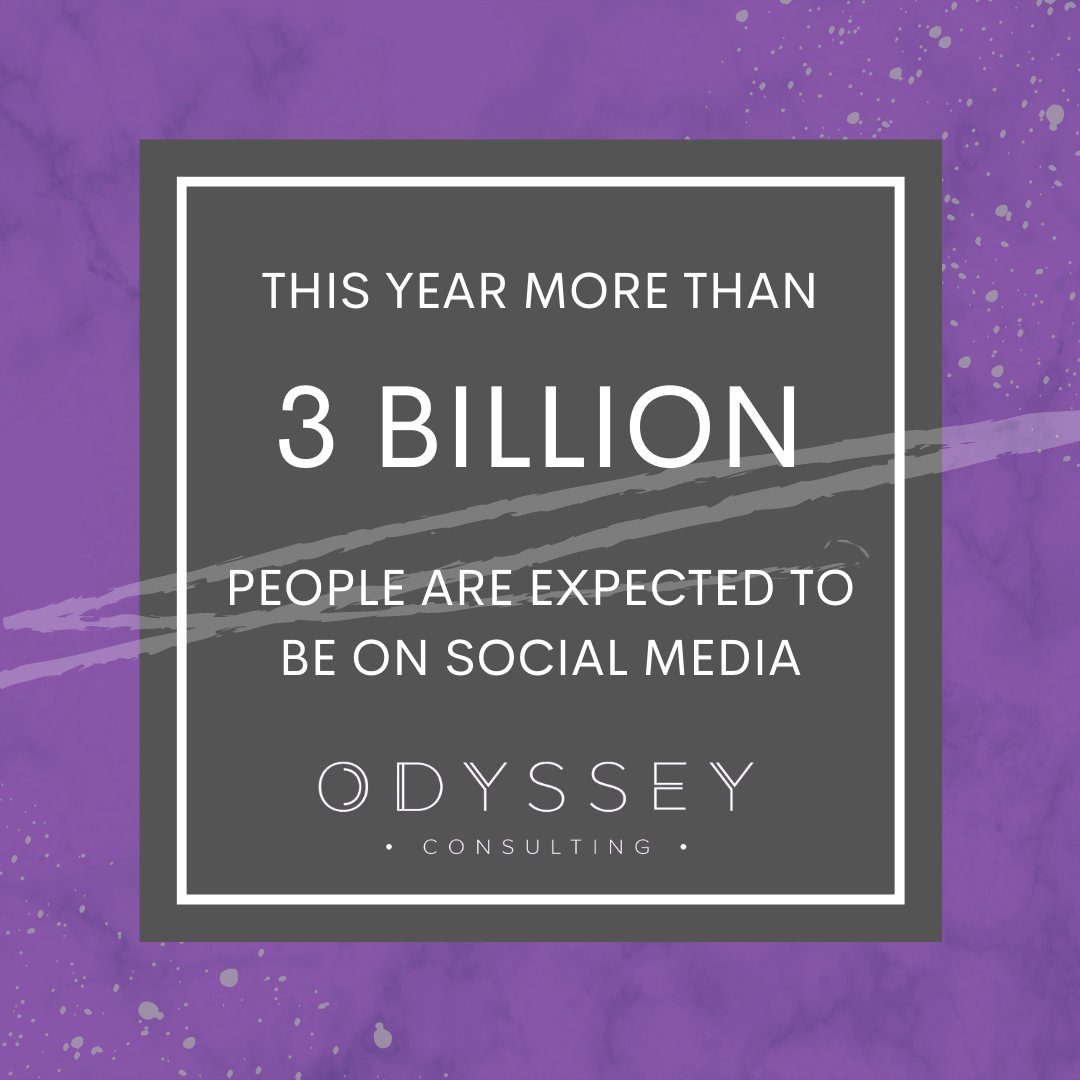 OneOdyssey's tweet image. 3 billion! Your #SocialMedia strategy is more important than ever. It's a key way to engage with your internal and external #stakeholders and to build your #brand and reputation. Get in touch to see how we can help odysseyconsulting.co.uk #communications #marketing #brandbuilding
