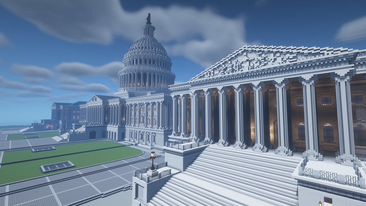 CallMeMrPres's tweet photo. I made the MOST DETAILED replica of the United States Capitol Building in @Minecraft Watch the video now! ➡️ https://t.co/UA9zS0NCXX ⬅️
#minecraft #minecraftart #Minecraftbuilds #minecraftbuild #CapitolBuilding #CapitolHill https://t.co/Y1TJx0w43a
