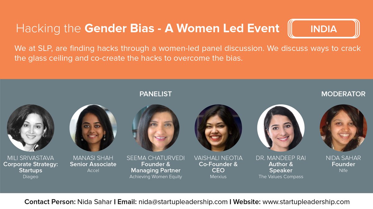 #Women thinking of #gettingfunded. Catch up with <a href="/milisri25/">Mili Srivastava</a> <a href="/manasishah25/">Manasi Shah</a> <a href="/SeemaC_AGroup/">SeemaC_AGroup</a> <a href="/VforVaishali/">Vaishali Neotia</a> <a href="/nidasahar/">nida</a> <a href="/MandeepRai/">Dr. Mandeep Rai</a>, successful #women #Entrepreneurs #VCs from @DiageoIndia <a href="/Accel/">Accel</a> <a href="/AweFoundation/">AWE (Achieving Women Enterprise) Foundation</a> <a href="/MerxiusSoftware/">Merxius Software</a> <a href="/nifeio/">Nife</a>
Book your free tickets now
bit.ly/3bNdM5J