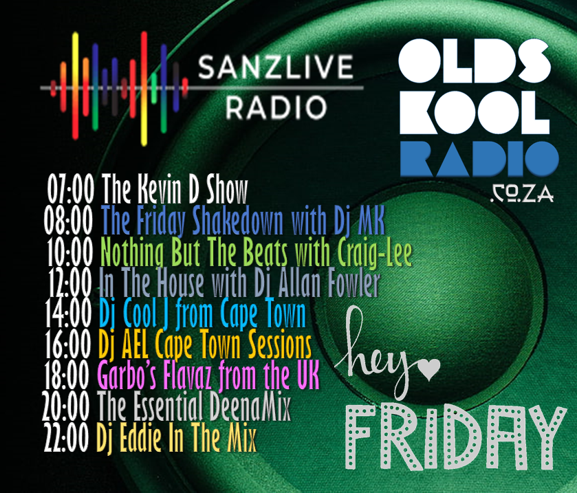 DjDeena's tweet photo. Your weekend starts at https://t.co/PhrnqvdYEn @LiveradioSanz @OldSkoolRadioSA https://t.co/o9pwzAZCuY