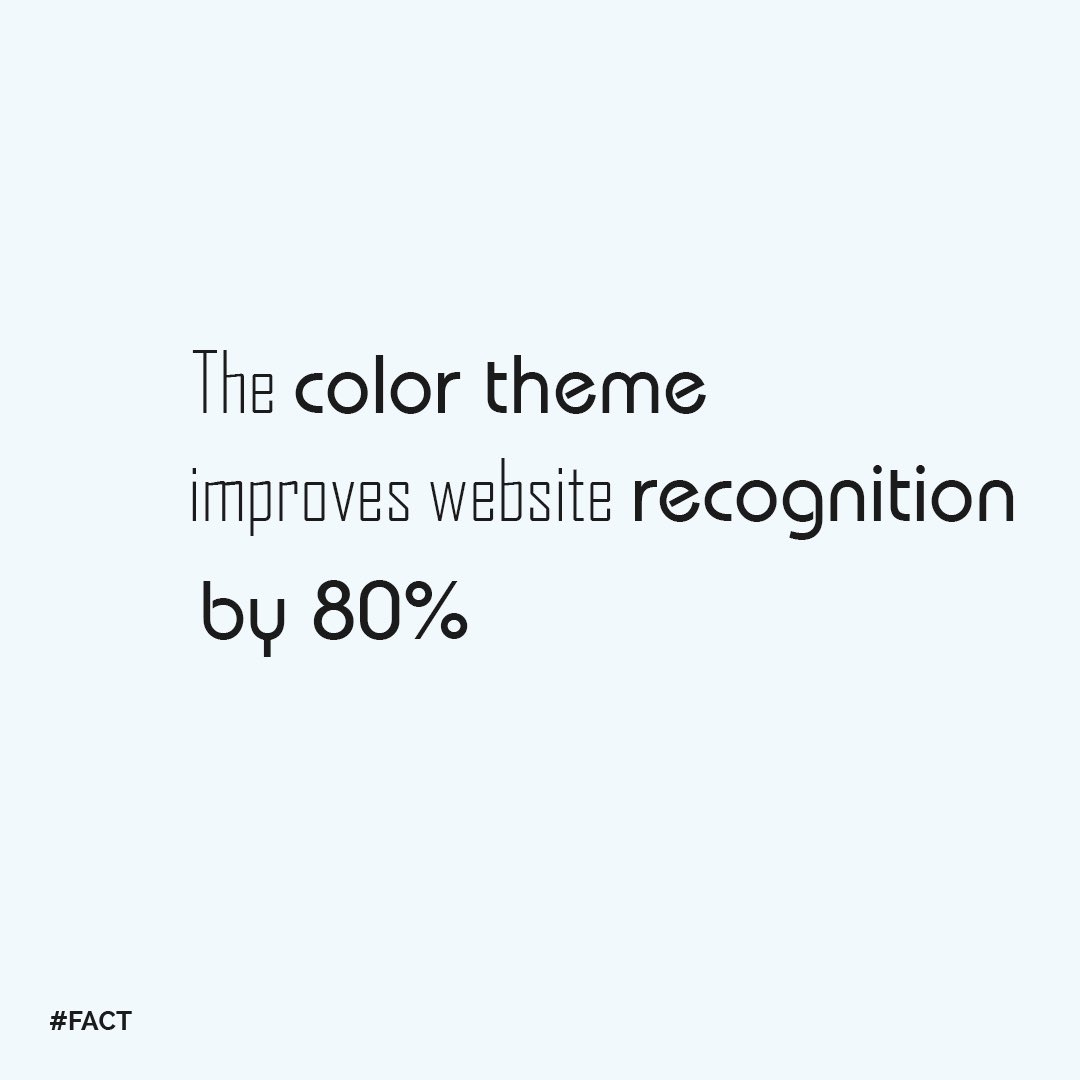 SimpleBrackets's tweet image. The color theme improves website recognition by 80%.
.
.
.
#FACT