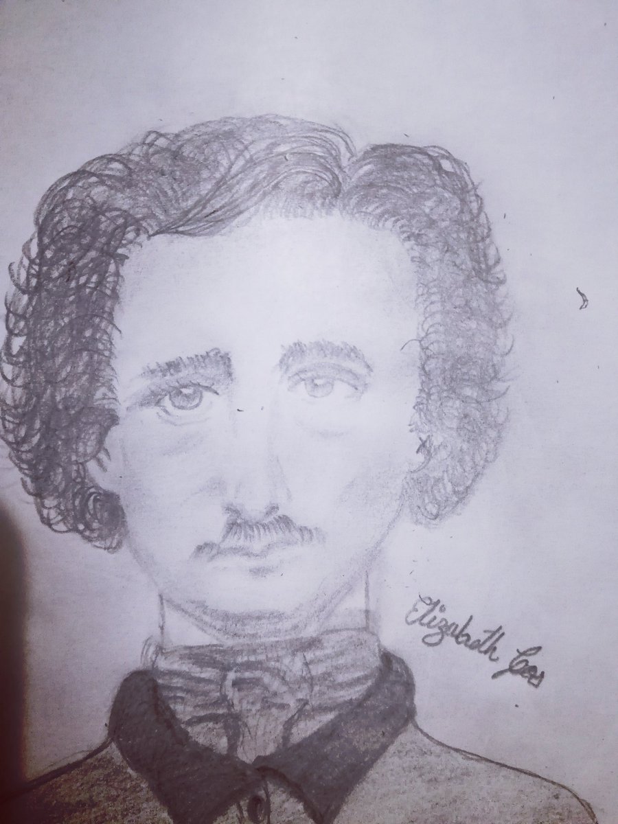 ElizabethGos2's tweet photo. #EdgarAllanPoe #fanart #drawing https://t.co/ZZSOE0gNq6