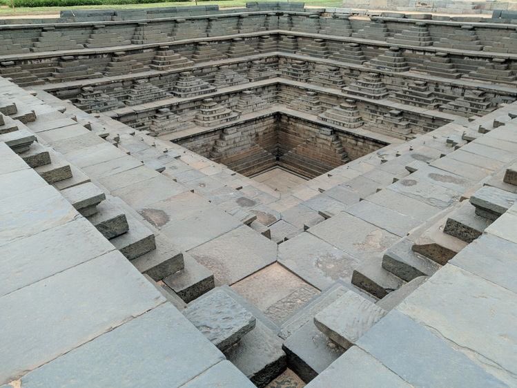 The tanks were considered sacred by the people of Hampi in ancient times. Even today Pushkarni is a major attraction for tourists visiting Hampi to explore the ruins of Vijayanagara Empire.