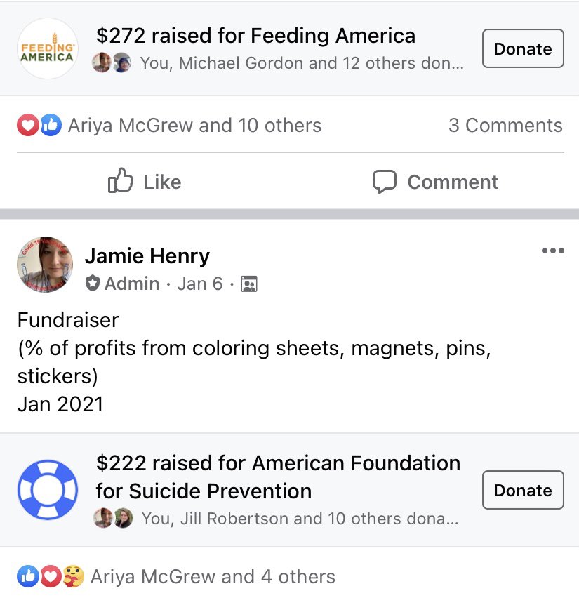 JamieAnnetteHe2's tweet photo. So damn proud of our little group of 1900... January fundraising is above $900 now for Bama Works, Feeding America, and American Foundation for Suicide Prevention. We cont to work hard to meet our goals- to move kindness. #ifyougive #giveloveinstead #seetheglowofsomethingbright https://t.co/Uidc4rDqk8