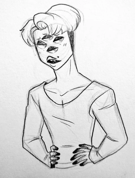 Forgot about this night terror design I made two years ago!
I should color them and give them a place in the city
#middleversevirginia #ArtistOnTwitter 