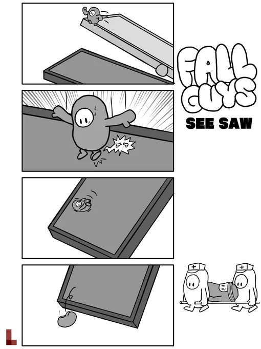 See saw
#FallGuys  #fallguysart 
足を挫いたんですかね 