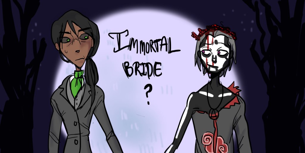 reposting my kakuhida immortal bride au (corpse bride) because Im insane (1/2) 