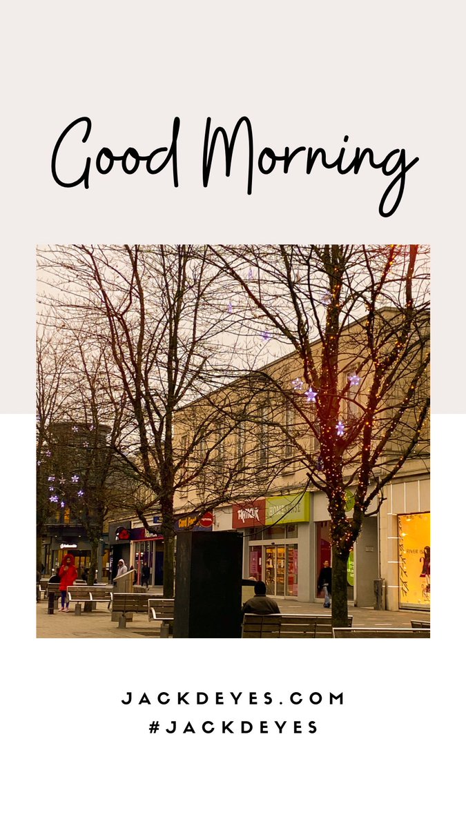 Good Morning
•••
#jackdeyes #ukblogger #goodmorning #happyfriday #fridayvibes #fridaymotivation #southampton @sotonbloggers <a href="/bloggersintheuk/">Bloggers In The UK</a> #bloggersintheuk <a href="/bloggerstribe/">BloggersTribe</a> #bloggerstribe <a href="/canva/">Canva</a> #madewithcanva <a href="/westquay/">Westquay</a> #westquaysouthampton #westquay

instagram.com/p/CKViTOSBc7f/…