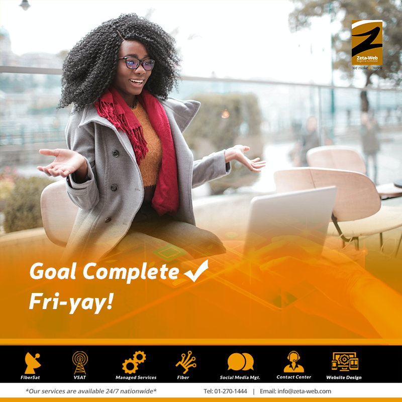 zetawebnigeria's tweet photo. TGIF! "Friday is a day to finish your goals for the week. It is a day to celebrate that which you set out to accomplish at the beginning of the week. Well done" - Byron Pulsifer
#Friday #TGIF #weeklygoals #celebrateaccomplishments #accomplishments #endoftheweek #zetaforce #Zforce https://t.co/ott6EpT3wE