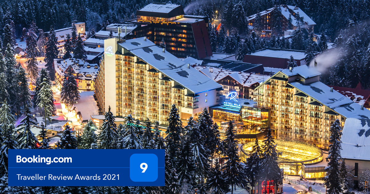 Today hotel Rila, Borovets was awarded as SUPERB hotel and rated 9/10! 
We highly appreciate your trust and loyalty as this is what motivates our team to go extra mile and strive to provide best services to you all! 
#travelerreviewawards2021  <a href="/bookingcom/">Booking.com</a>