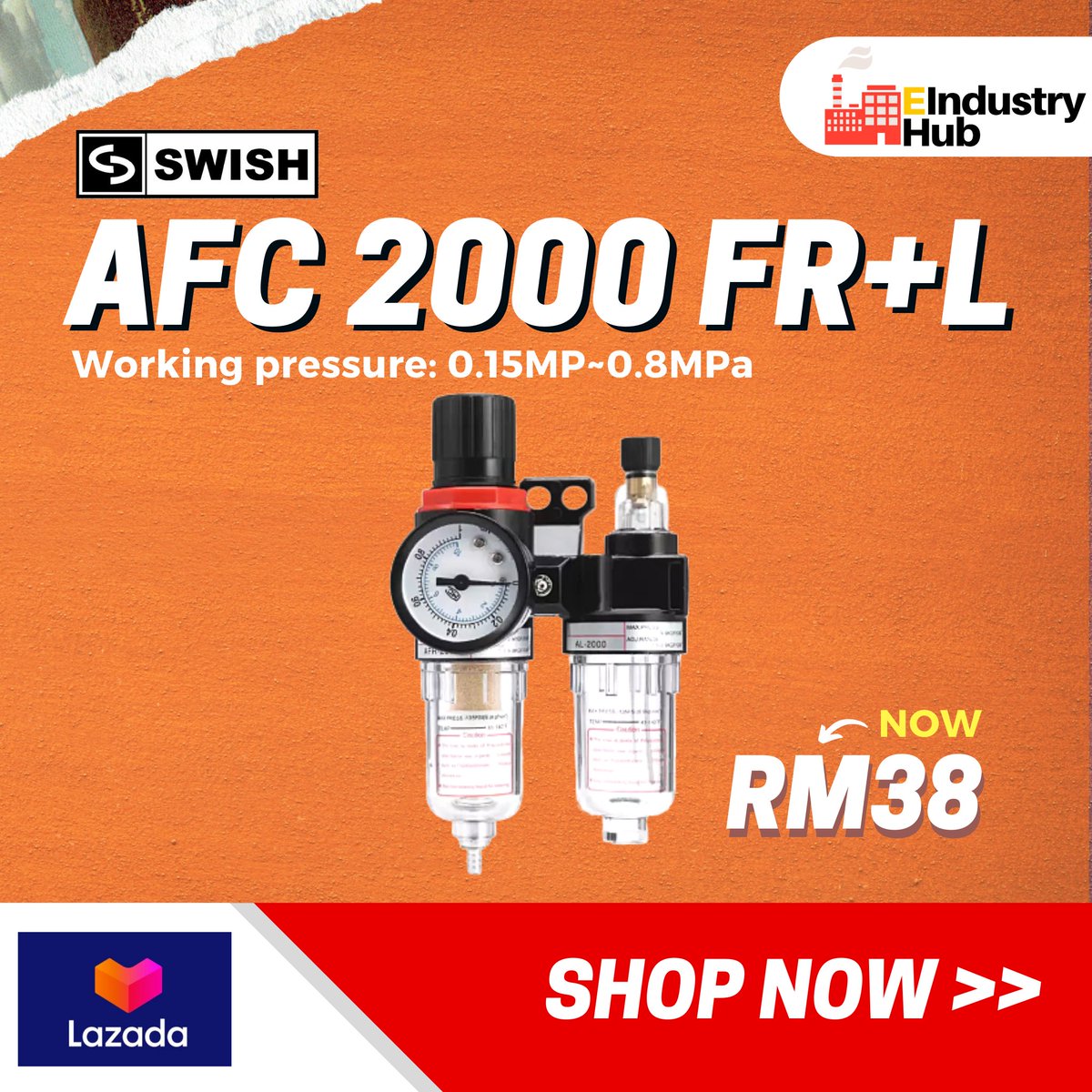 The AFC2000 FR+L by SWISH has a delicate &amp; compact structure, which is convenient for installation.

Check out the features of AFC2000 here >> eindustryhub.com/afc2000-swish-…...

Alternatively, you can also shop with us at our Lazada store! 
👉Lazada: bit.ly/AFC2000FRL