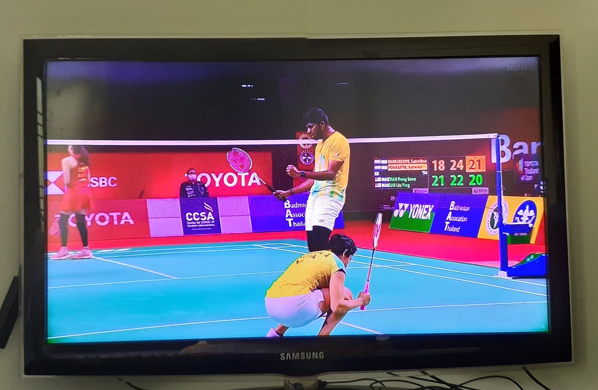 What an incredible win 🔥🔥🔥
Congrats <a href="/P9Ashwini/">Ashwini Ponnappa</a> <a href="/satwiksairaj/">Satwik SaiRaj Rankireddy</a>  🇮🇳🇮🇳