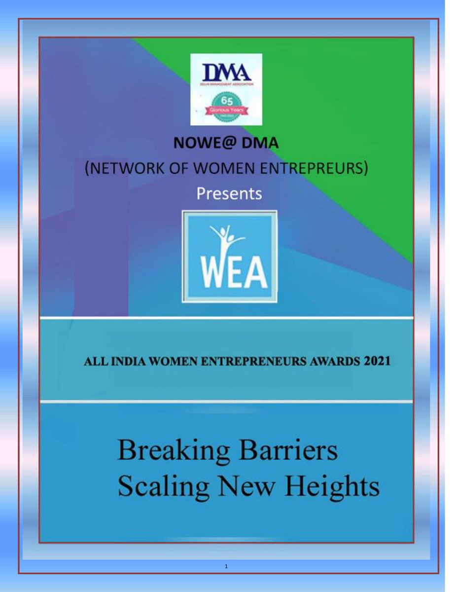 nowe_dma's tweet photo. On repeated requests from the number of applicants for the extension of date, we are finally extending the last date of submission of entries to 15th Feb 2021. Application form for the All India Women Entrepreneurs Award 2021 (WEA) can be downloaded from https://t.co/dVOYVONNbb https://t.co/SDRYTm44aw