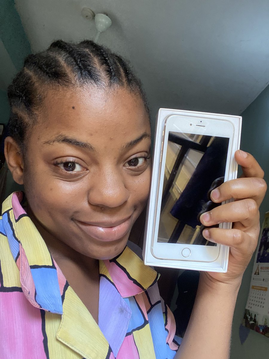 dinma_x's tweet photo. After 5 years of saving up, I finally bought an  iPhone 6 from jiji

I’m now a proud iPhone user 😌 https://t.co/bzlHE6nSZN