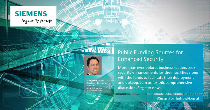 Alexander_W_Y's tweet photo. Looking for funding sources for your #smartsecurity projects? Hear from Jake Parker of @SIAonline on how to tap public funding at our Smart Security online event, streaming live on January 26. #SmartfortheNewNormal #SmartInfrastructure #Smart Security https://t.co/r2pX3kCCUb https://t.co/3eXx30s2Xg