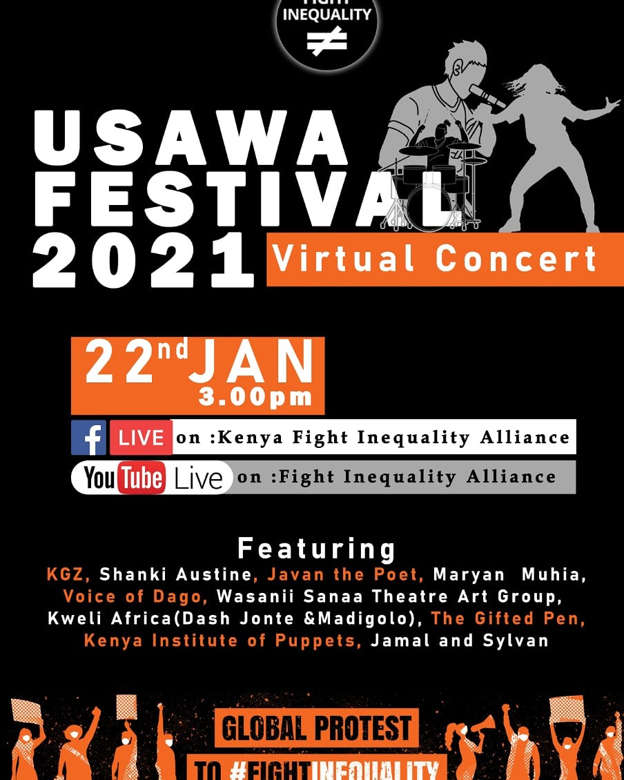 The People's Plight Is Greater by the day,we give our voices for a better world,Usawa Festival 2021! 3PM EAT 
#BetterThanDavos 
#FightInequality 
@UhaiWetu @FightInequality @activis @Pawa254 @KenyaTuitakayo @AmnestyKenya 
@DandoraHHC @JulianiKenya @WanjikuRevolt @siasaplace