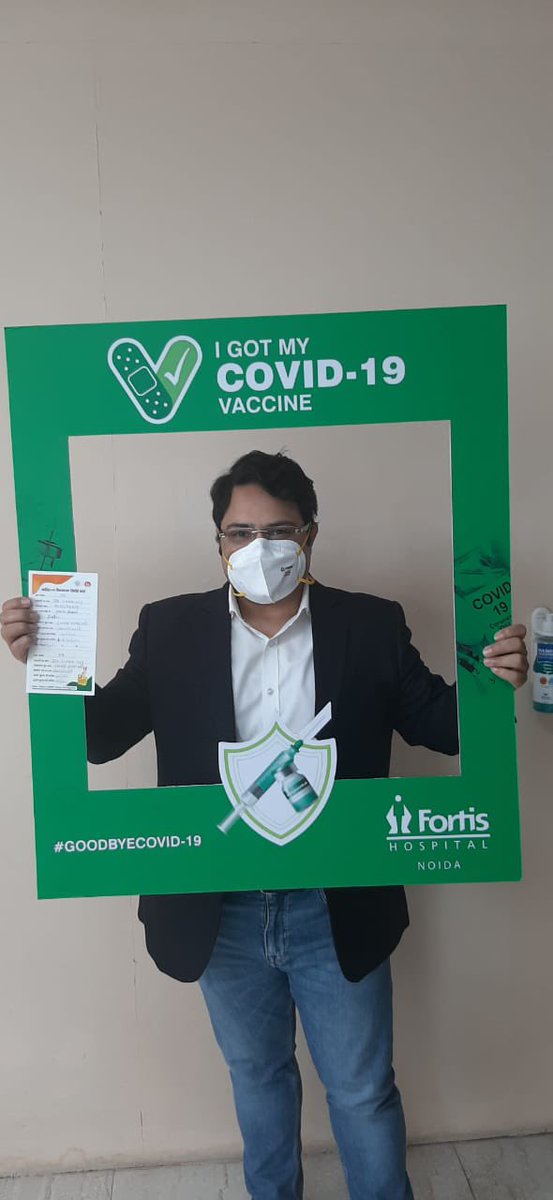 docvivekvij's tweet photo. Done with my First Anti-Covid Jab in fight against COVID-19 ! Hoping for Brighter Future !  I request everybody not to miss their turn. 🙏 https://t.co/HqI7cMHPMW