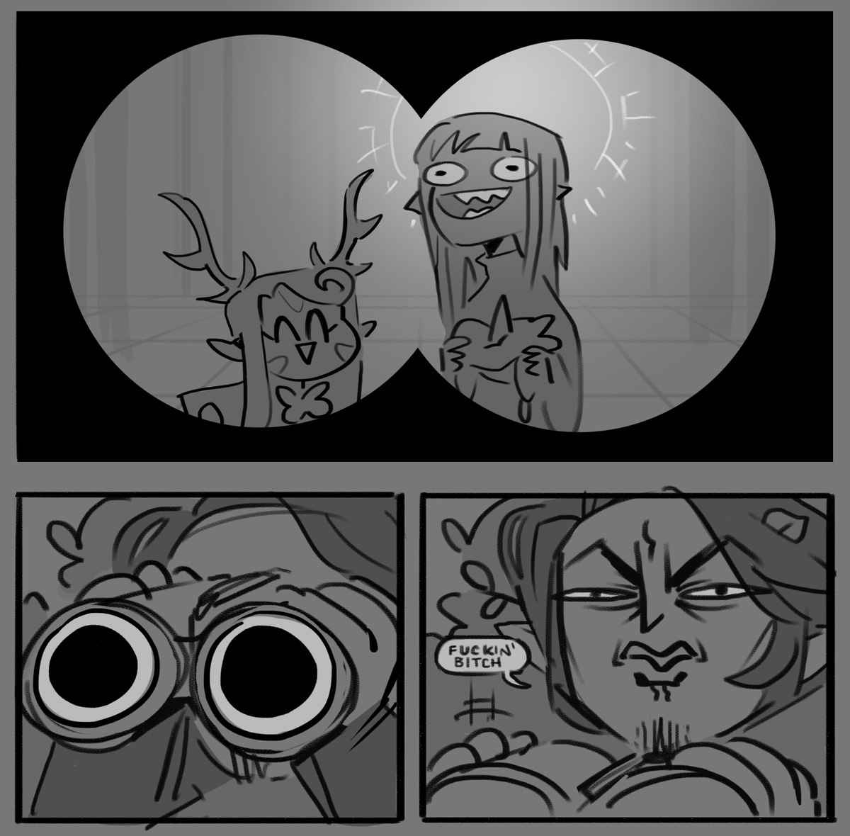 i wanted to join in on that dnd artist hashtag but i literally only make shitposts for my friends of our campaign characters 