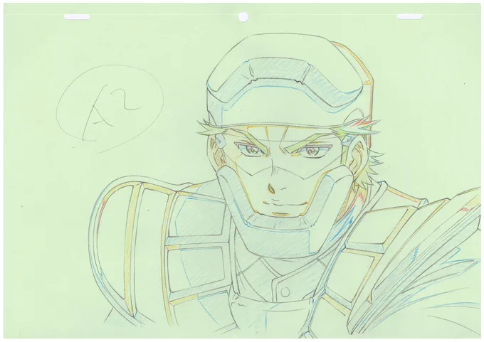 忘れた頃に「ダイヤのA」修正画!!
キャッチャーマスク、カットによってはバラして作画してました。(フレームの落ち影は顔見せ優先で省略の場合多し)
#ダイヤのA #沢村栄純 #御幸一也 