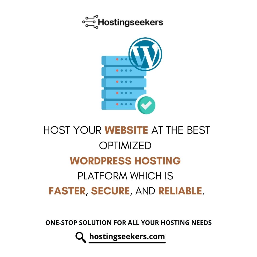 Hostingseekers1's tweet photo. Host your website at the best optimized #WordPressHosting platform which is Faster, Secure, and Reliable.

#Hostingseekers is a one-stop solution for all your hosting needs.

Get your #business listed today on the fastest growing #hostinglisting directory: https://t.co/ysqxku2OAY https://t.co/qgMPWFmLKX