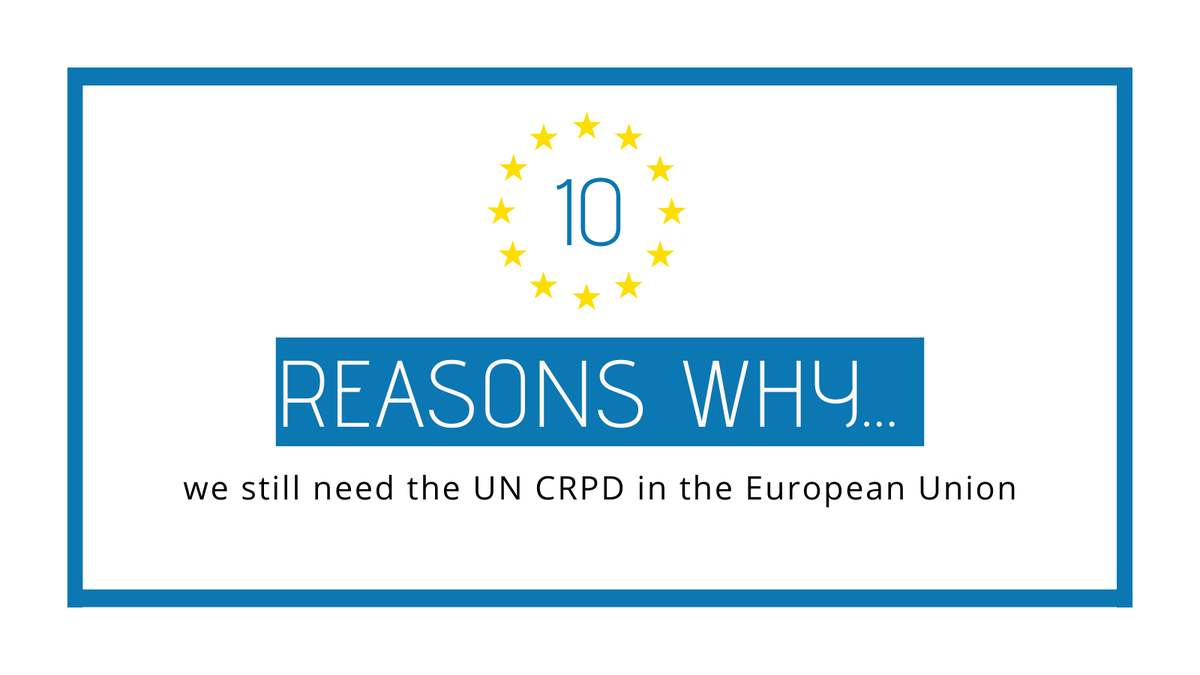 MyEDF's tweet photo. 🇪🇺ratified the #CRPD 10 years ago. Over the last decade we’ve seen new rights come into force for persons with disabilities at international, #EU &amp; national level. 

Check out these milestones and the challenges we still face https://t.co/jOJqEXwKIR 

👇Let's celebrate #CRPDEU10! https://t.co/Vg72biqNO4