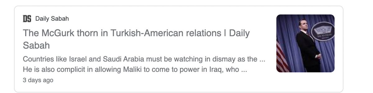 The degree to which Turkey believes it can meddle in internal US appointments i.e  @brett_mcgurk and domestic politics is clear from this piece; Ankara's media is pro-government and only publishes these pieces at the behest/approval of leadership. It thinks it can dictate to US