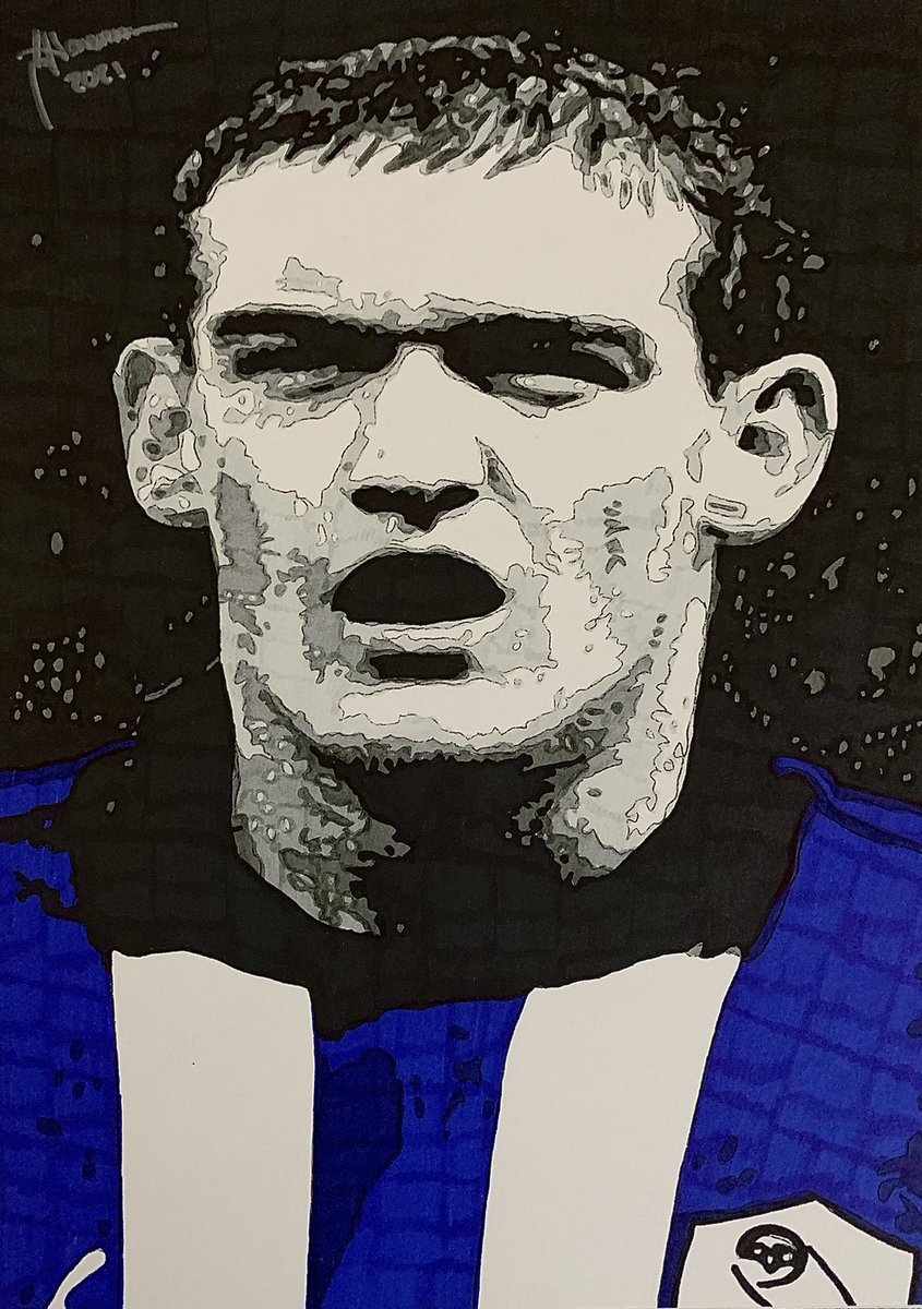 HollywoodArtLH's tweet photo. #AndyBooth #Booth #SheffieldWednesday #Wednesday #SWFC #Retro #Owls #PremierLeague #Art #Artist #Artwork #FanArt #Drawing #Sketch #Ink #InkArt @swfc @TheStarOwls @WednesdayRetro @VitalWednesday Hand drawn using Indian ink @HollywoodArtLH https://t.co/V9d1PnEV6m