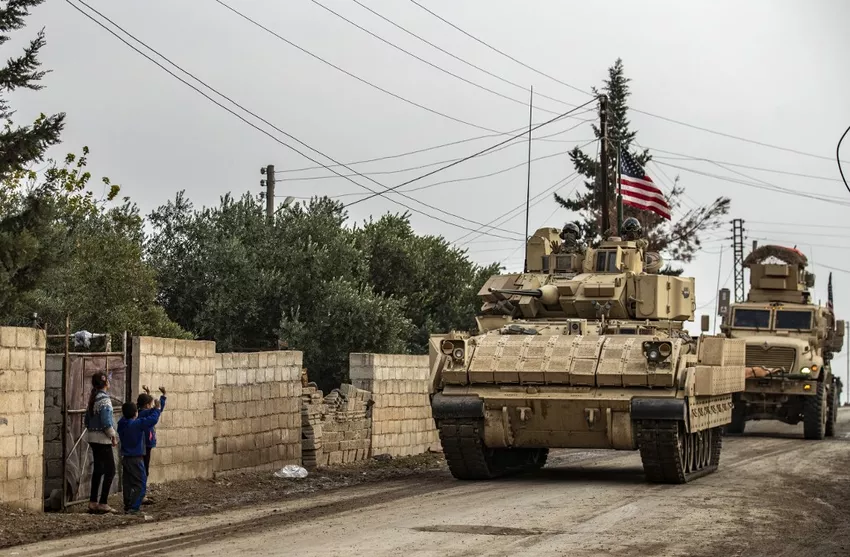 US convoy of 40 trucks and armoured vehicles illegally enters Syria to reinforce their presence in the North East and continue stealing our oil.

So tell me how's that pushing Biden left going? You planning on paying of this back? "Lesser of two evils" lol. You must be proud.