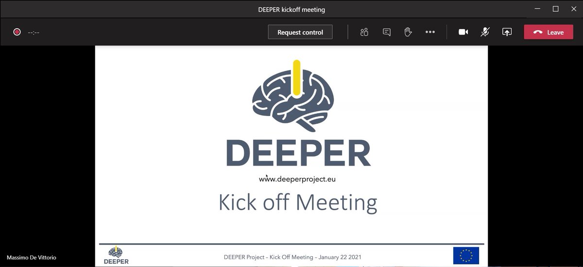 ProjectDeeper's tweet image. Today we are ready to start with this new amazing project! Online kick-off meeting of @ProjectDeeper coordinated by @IITalk and funded by @EU_H2020 #neuroscience #light #photonics #brain #europe 👏