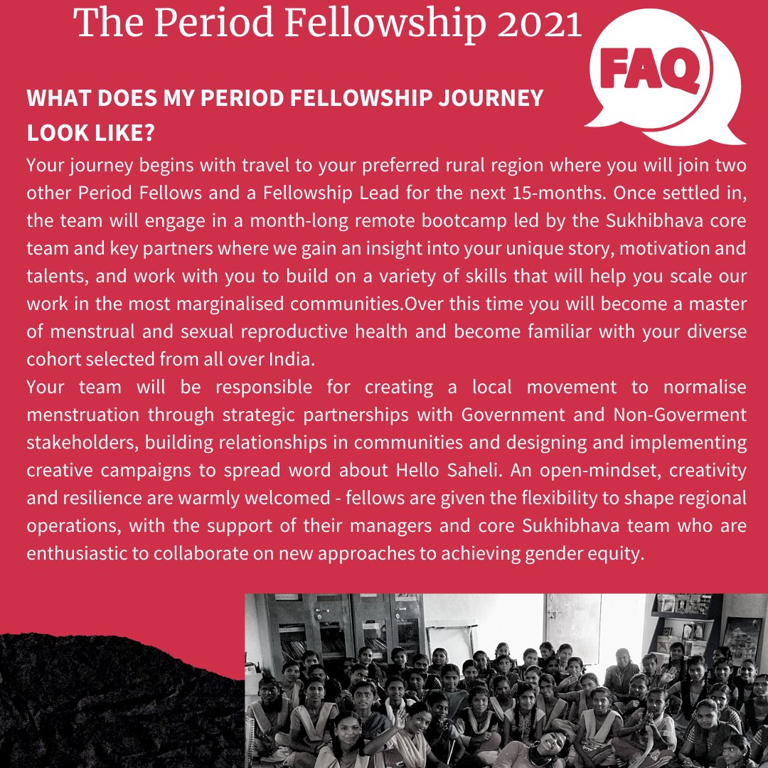 Wondering how your fellowship journey will look like? We are here with answers to frequently asked questions. 

The paid fellowship will focus on reducing gender inequity in rural Bihar, Maharashtra and Madhya Pradesh over 15-months. 

Click on link in bio for more details.
