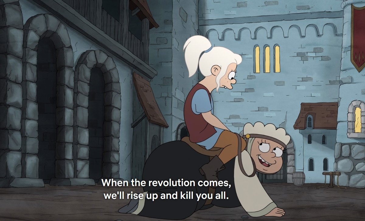 Well, that's why I prefer #Disenchantment to #Simpsons...