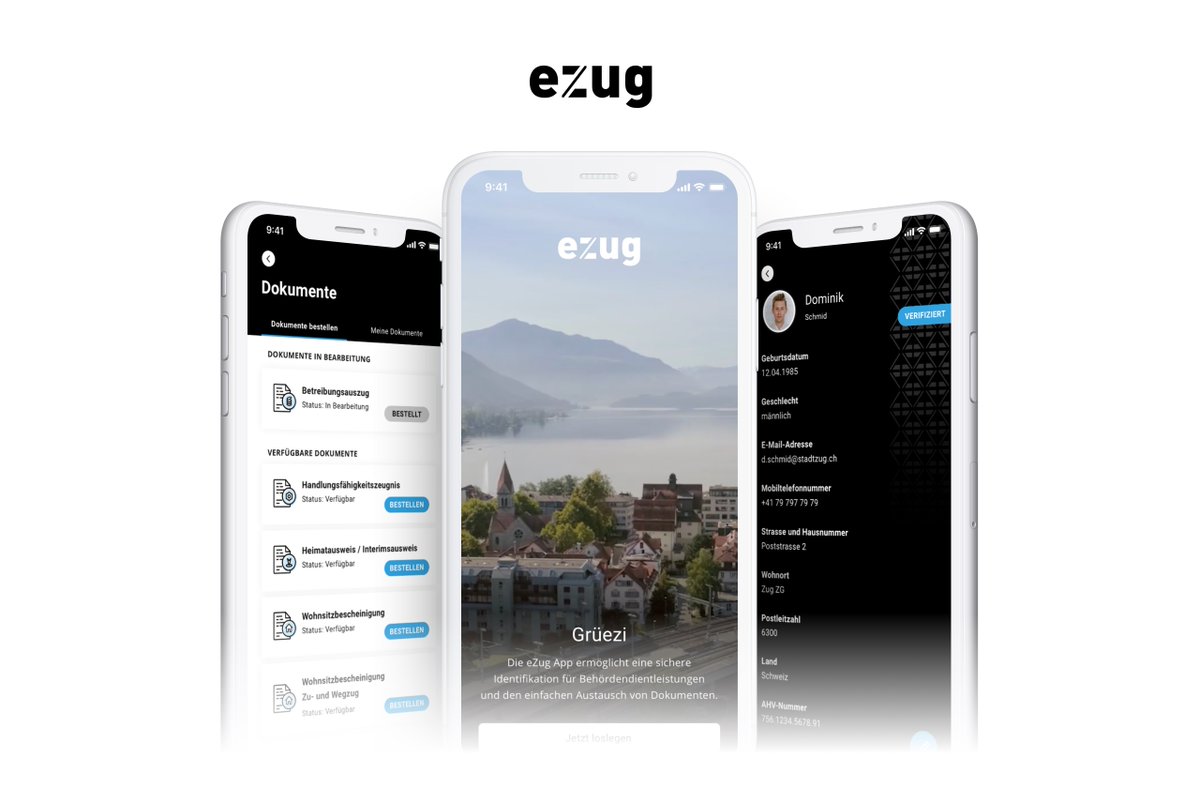 ProcivisAG's tweet photo. We're pleased to announce the launch of eZug, a smart city platform based on our eID+ technology. Seamlessly integrated into the Canton’s ZUGLOGIN, users can set up their eZug app with a few clicks and gain access to a host of eGovernment services instantly. @stadtzug https://t.co/yNcCnhCKXD