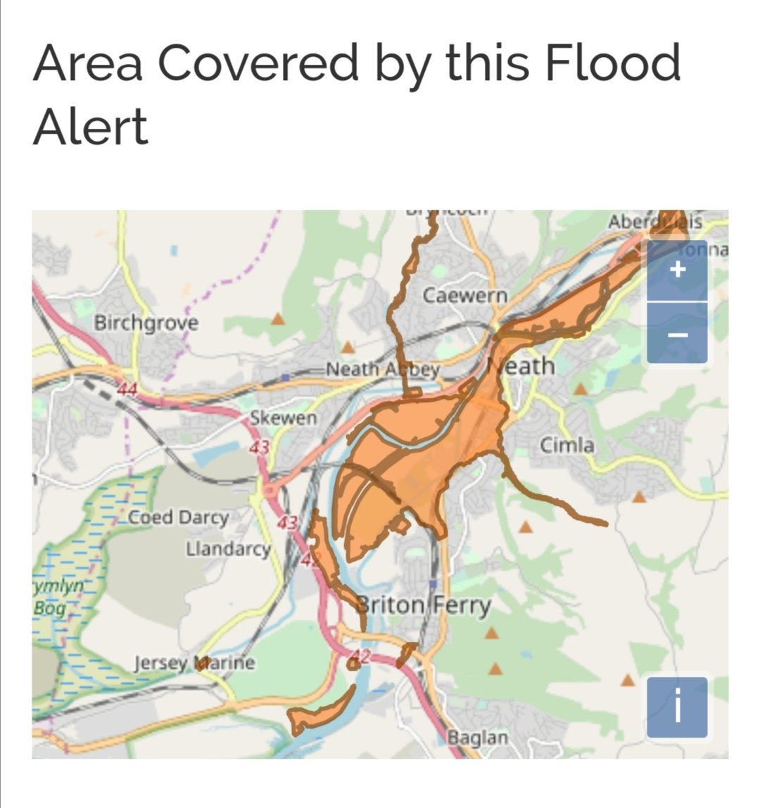 The flood alert for this week...When you have an oversaturated flooding water basin below 2 x interconnected mines - you end up with a hell of a lorra water pressure with nowhere to go but 'Up', like Yazz said...  #Skewen  #flooding  #mines  #Wales  #Cymru