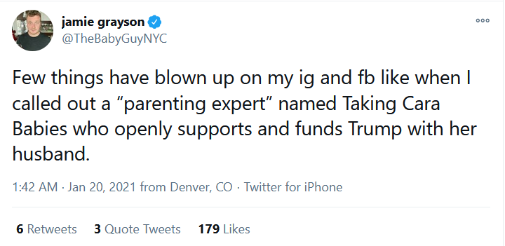 6/What Conz did there, and Jamie Grayson does here, is trying to kneecap a more successful rival (Conz has 40K followers on IG, Jamie has 111K, but Cara has 1.3 million), and they're using cancel culture to do it. You can tell it's a career move by how hard Jamie leans into it.