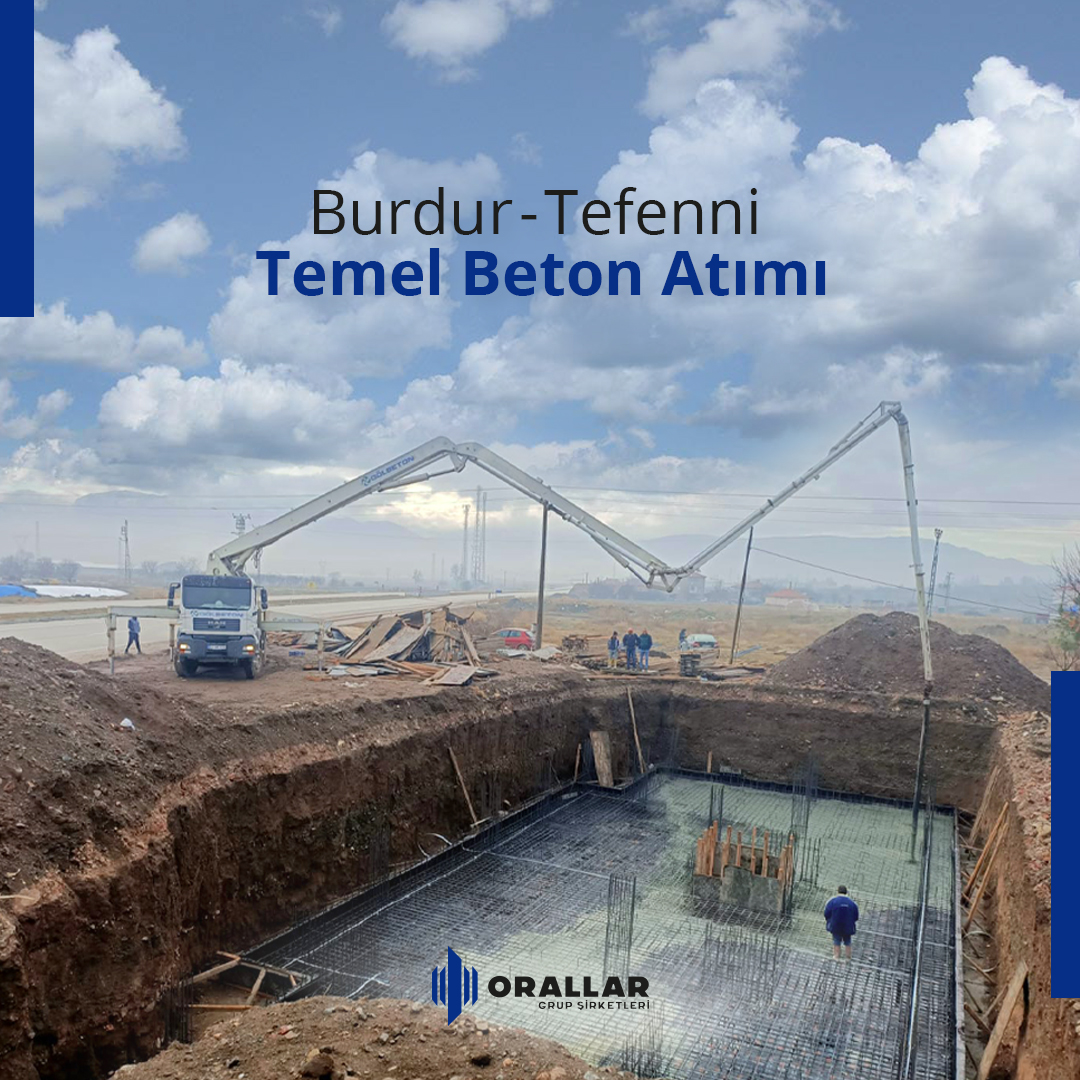 Orallar saha ekibi iş başında. Gölbeton temel beton atım çalışmalarına Tefenni'de devam ediyoruz.

#OrallarGrupŞirketleri #Gölbeton #TemelBetonAtımı #Burdur #Tefenni