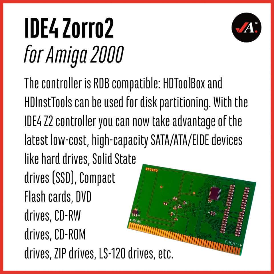 AMIGAstore's tweet photo. Take advantage of the latest low-cost, high-capacity #SATA/#ATA/#EIDE devices like #HardDrives #SSD #CFCard #DVD #CDRW #CDROM #ZIP #LS120...
*Check compatible & not compatible #Hardware tested in #A2000
#RetroStore #RetroInformática #RetroComputer #Amiga #Store #AMIGAstore_eu https://t.co/xZ3HtQiYiC