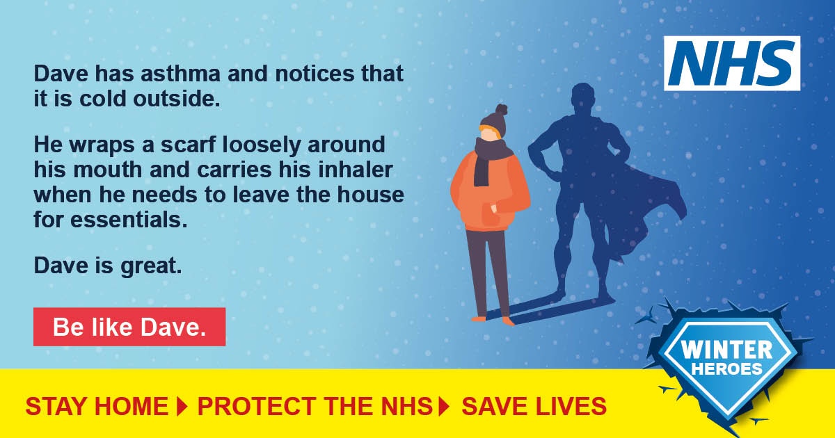 MidEssexCCG's tweet photo. It's set to turn colder through today and over the weekend. If you have a long term lung illness, get some simple tips and advice during cold weather from @lunguk https://t.co/kITWpPzLGp #HelpUsHelpYou #BeAWinterHero https://t.co/UpQfFrqPpH
