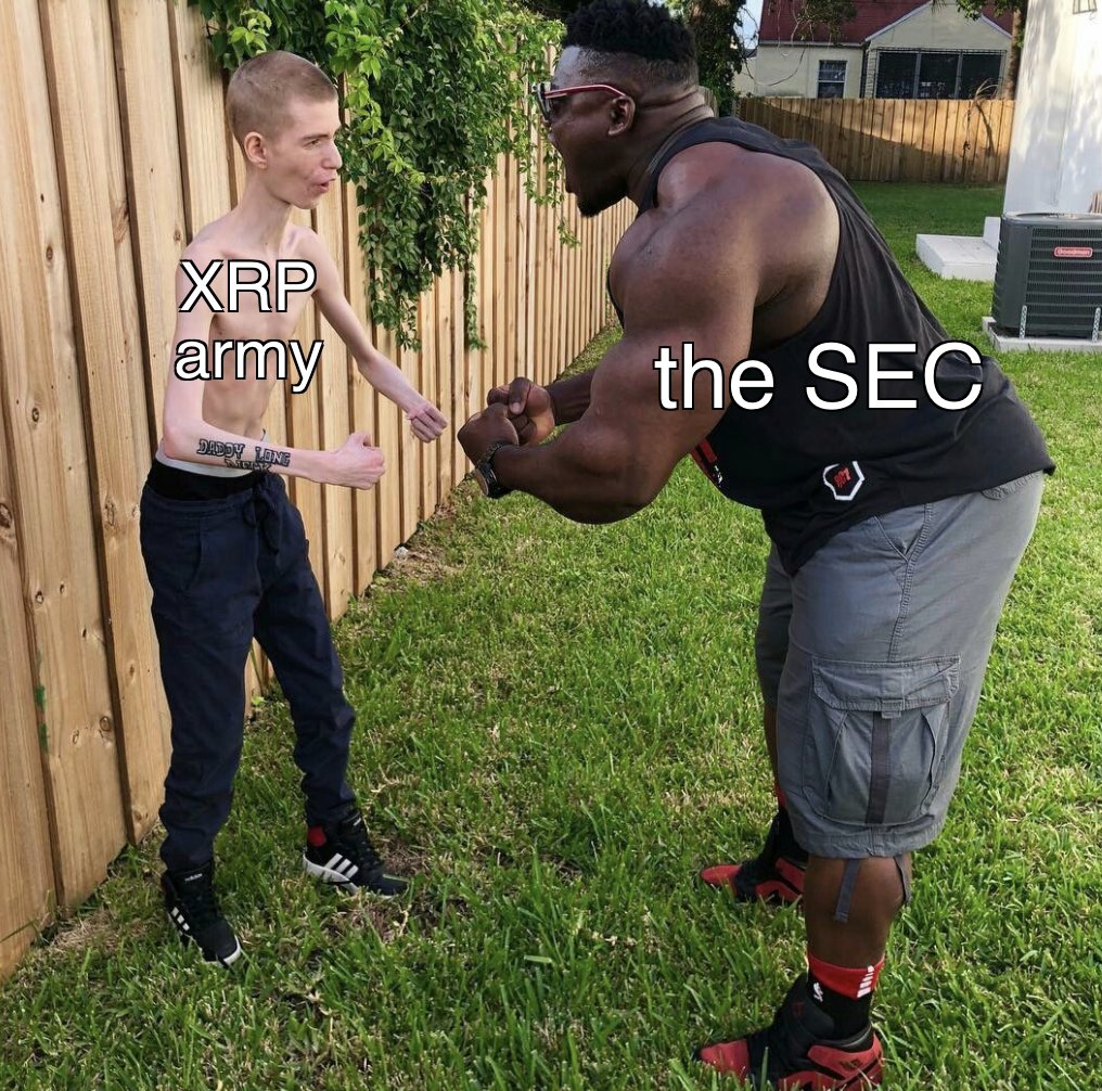 DiscoverCrypto's tweet photo. Who's your money on your $XRP or the SEC? https://t.co/d2hnsrsYGL