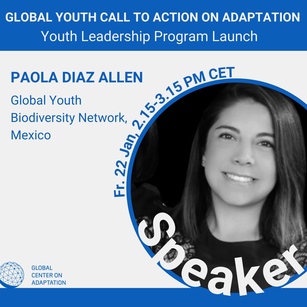 GCAdaptation's tweet photo. Paola Diaz Allen, of Mexico, representing @GBYN_CBD underscores the importance of #NatureBasedSolutions for young people taking action to #AdaptforOurFuture 🌱 https://t.co/J2ap6Czhmp https://t.co/RwNmeUQooV