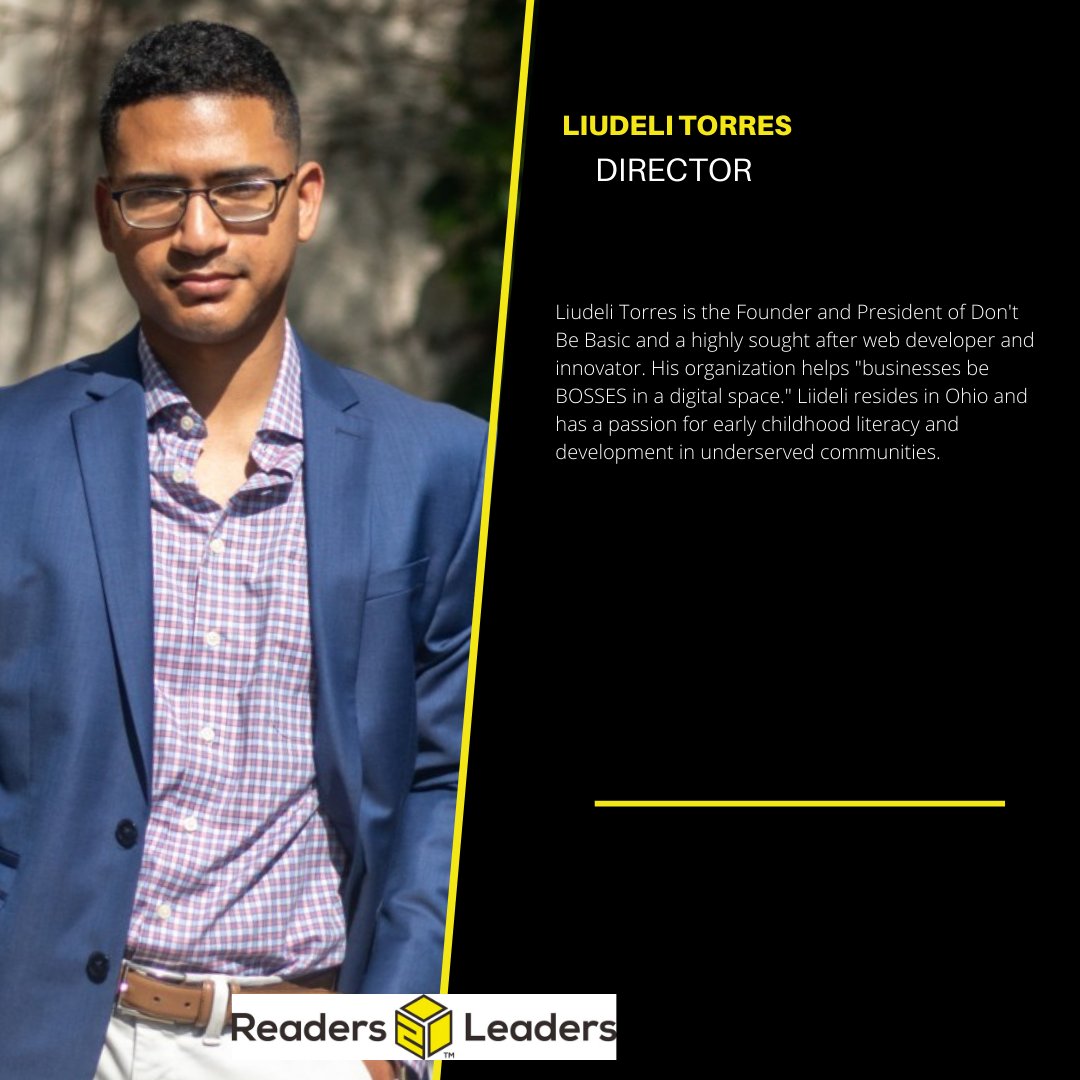 Get to know the #LEADERSHIP behind #Readers2Leaders. We are thrilled to spotlight our #BoardofDirectors over the next several weeks. Please say, "Hello" to our Director, Liudeli Torres. We are thrilled to have Liu leading the charge!📚
.
.
.
#nonprofit #literacy #YellowBoxProject