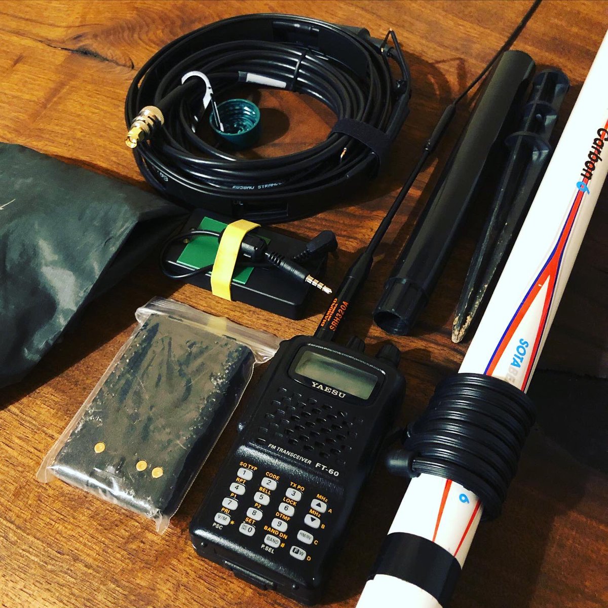 thetechprepper1's tweet photo. Stay tuned for an ultra light SOTA activation in the rain and executed as a 5-6 mile trail run. #thetechprepper #sota #raintraining #trailrunner #hamradio #prepper https://t.co/ECSuNZLuYA